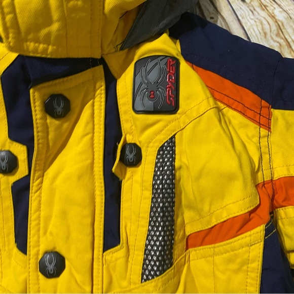Spyder Tommy Moe Ski Suit Snow Vintage Two Piece Yellow Black Coverall - Picture 3 of 9
